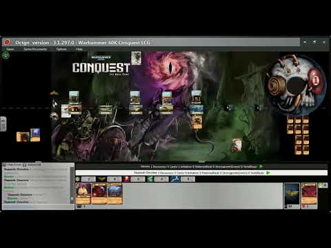 40k Conquest on OCTGN: Apoka Flames of War, Round 1 - Vha'shaelhur vs Shaper Agnok