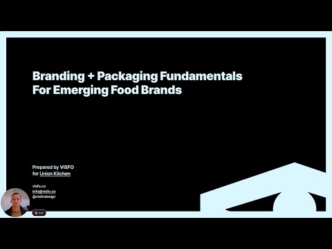 How to Design a Food & Beverage Brand and Packaging ... - YouTube