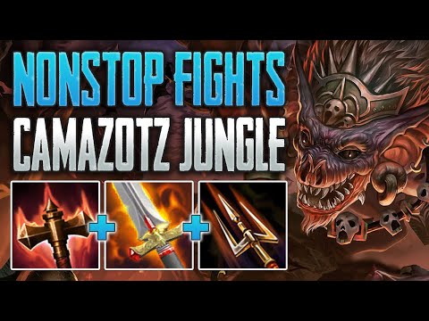 IS THIS TEAM DEATHMATCH? Camazotz Jungle Gameplay (SMITE Ranked Conquest)