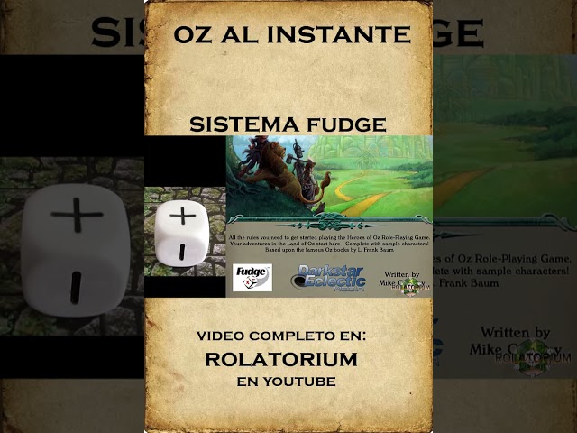 Vídeo relacionado con Fudge Básico Moderno: Sistema de juegos de rol genérico narrativo