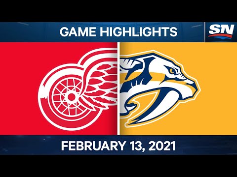 NHL Game Highlights | Red Wings vs. Predators – Feb. 13, 2021