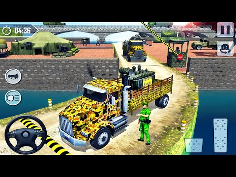 Army Truck Transport Offroad Simulator - US Cargo Vehicle Driving Mountain 3D - Android GamePlay #3