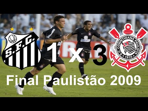 Santos 1 x 3 Corinthians - Primeiro jogo da Final do Paulistão 2009