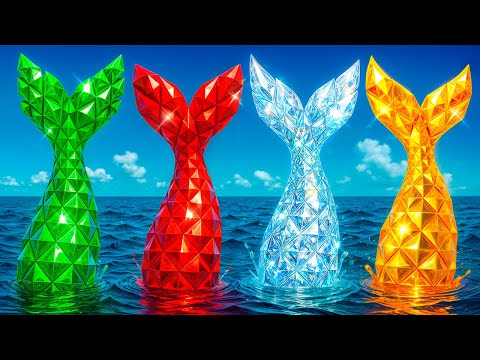 Four Elements Transformation Into Mermaids! How I Became a Mermaid! Fire, Water, Air & Earth!