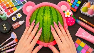 ASMR Makeup on Watermelon (No Talking)