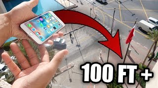 THROWING MY SISTERS IPHONE FROM 100+ ft BALCONY!!