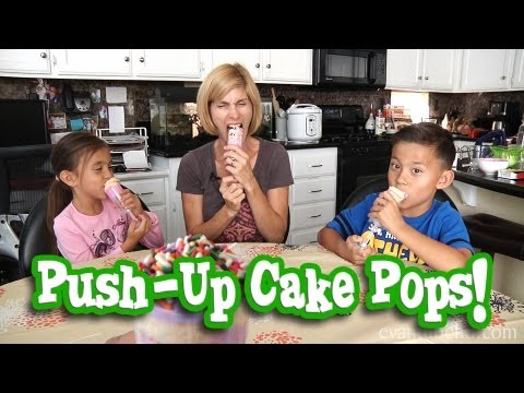 MommyTube Makes PUSH-UP CAKE POPS!