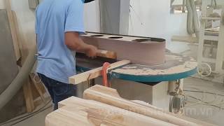 Máy Chà Nhám Cạnh Băng Đứng 2 Bàn | Máy Chà Nhám Cạnh | Đại Phúc Vinh CNC