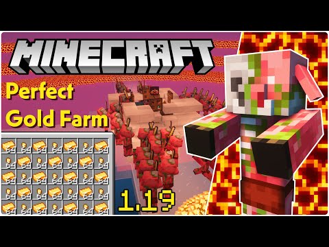High Efficiency Gold XP Farm | Minecraft 1.19 Tutorial