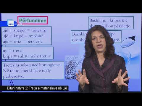 Dituri natyre 2 - Tretja e materialeve në ujë