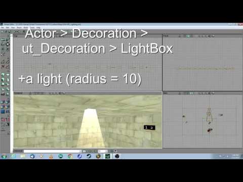 Unreal Editor 2 Tutorial - Advanced Lighting types and effects - UT99
