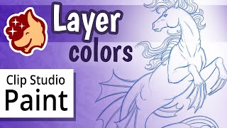 Layer Colors - Setting Up a Sketch Layer & More: Clip Studio Paint Tutorial