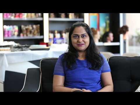 Happy client sharing her experience at our studio