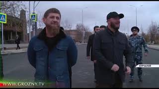 Рамзан Кадыров проверил готовность объектов Курчалоя к открытию
