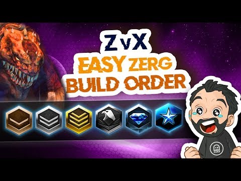Starcraft 2 - ZvX - Easy Beginner Zerg Build Order ! You can reach Master League !