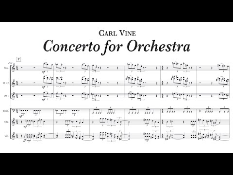 Carl Vine - Concerto for Orchestra [with score]