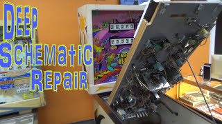 Deep Schematic Repair Of A 1976 Gottlieb TARGET ALPHA E.M. Pinball Machine - Startup Issues