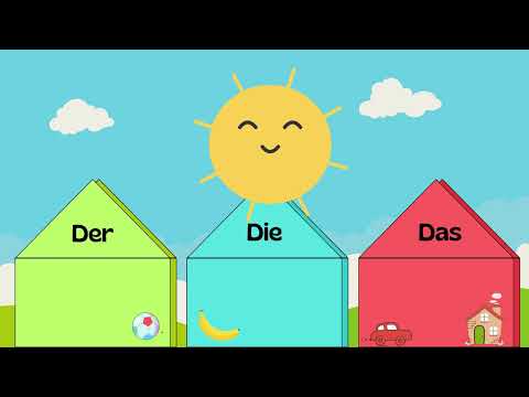 Der, die oder das? Lernvideo für Kinder und Kleinkinder auf Deutsch