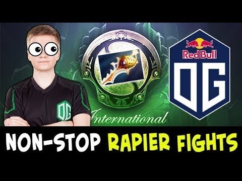 WTF  7 sec 25 level PL talent  RAPIER   OG vs Kinguin on TI8