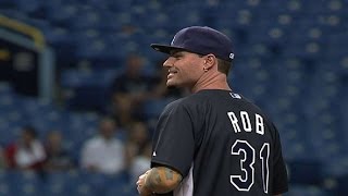 Vanilla Ice throws out the first pitch