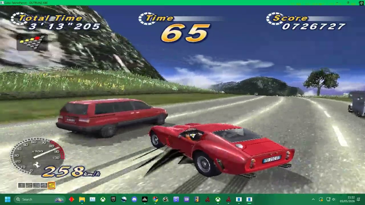 PC ARCADE = OUTRUN 2 BETA -250 GTO - OUTRUN MODE EXPERT E COURSE  TEKNOPARROT 2026  CHIHIRO CXBX-R