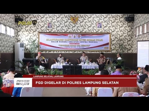 PRESISI UPDATE : DIV HUMAS POLRI GELAR FOCUS GROUP DISCUSSION DI POLRES LAMPUNG SELATAN 210524 19.00