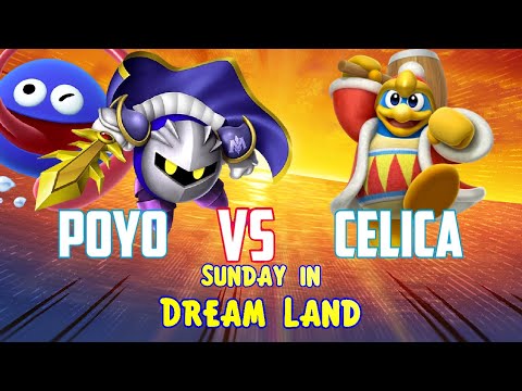 Poyo (Meta Knight/Gooey) vs Celica (King Dedede) - Kirby Fighters 2 - Sunday in Dream Land #3