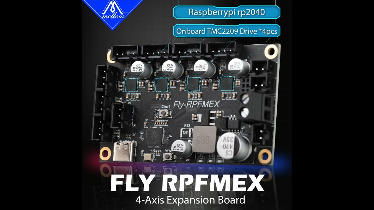 Mellow FLY-RPFMEX TMC2209 Board With Klipper Firmware For Fly-Gemini 4-AxisExpansion 3D Printer part