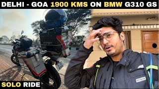 REACHED GOA ON MY BMW G310 GS 😍  ROAD TO KANYAK