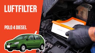 Youtube thumbnail of video "Wie Polo 4 1.9 TDI Luftfilter wechseln 💨"