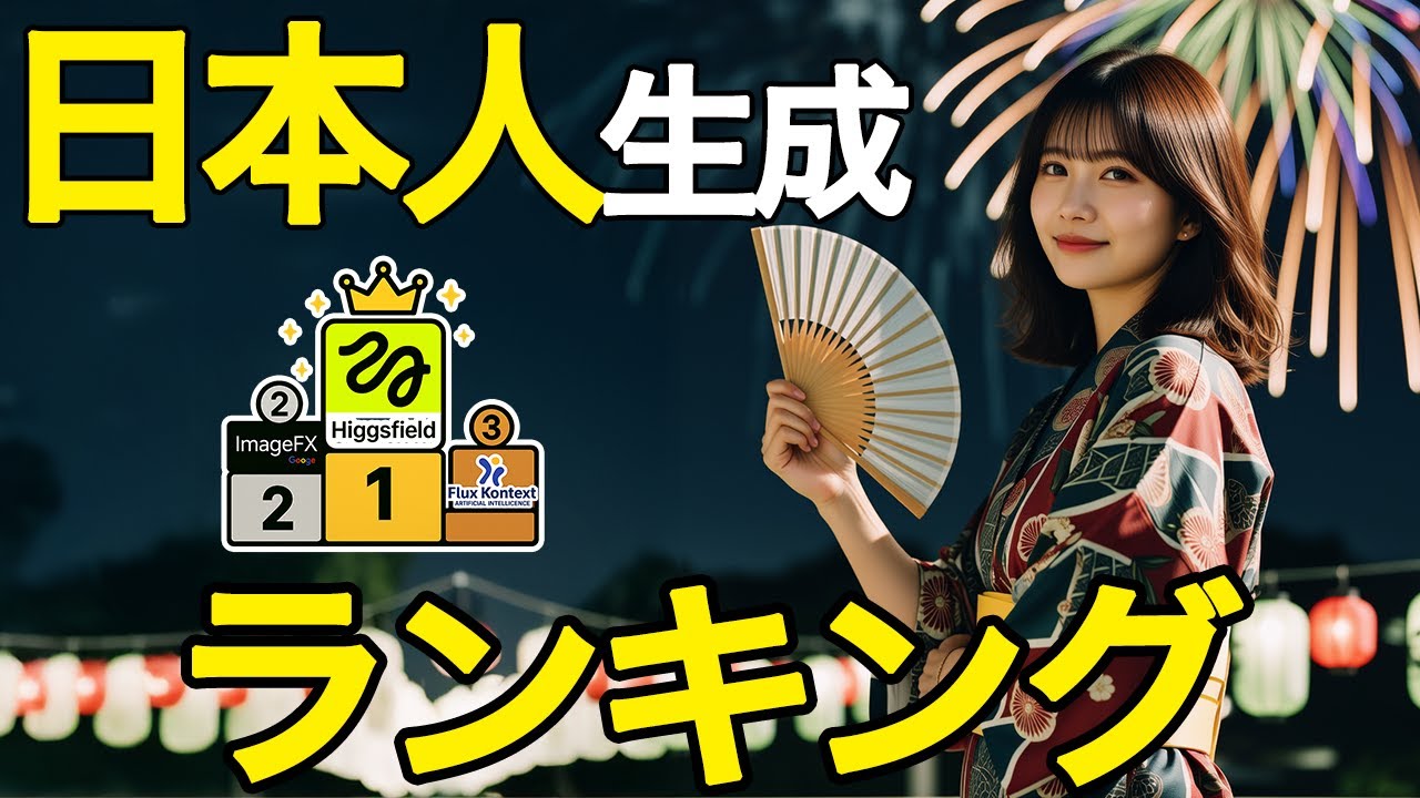 【最新版】一番『リアルな日本人』を作りたい方必見！Higgsfield/Midjourney/Tenakなど人気のAI画像ツール7選のランキングを紹介！