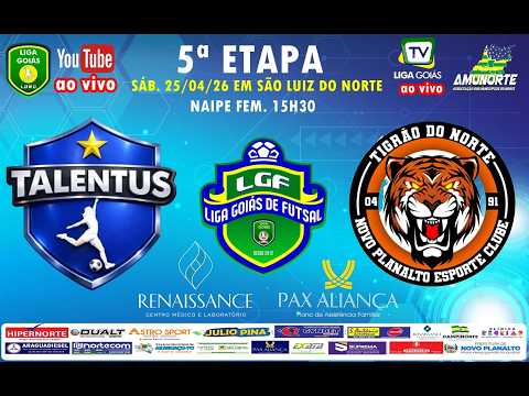 LIGA GOIÁS 2026 - TALENTOS FC X NOVO PLANALTO EC-  FEM