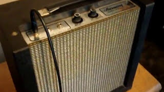 Video thumbnail for Harmony Model H400A Vintage Tube Amp Demo by WarrensWarriors