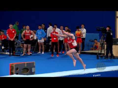 SUNDQUIST Callum (CAN) M - 2019 Trampoline Worlds, Tokyo (JPN) - Qualification Tumbling R1
