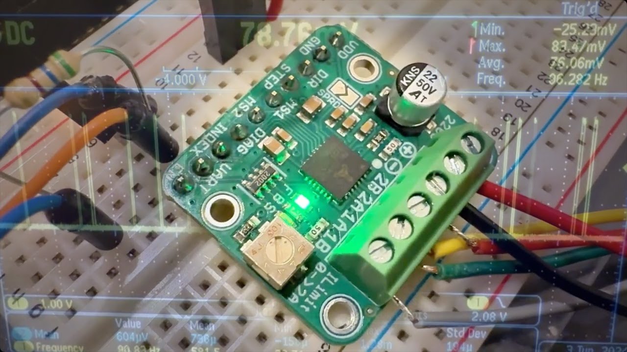 TMC2209 stepper motor driver board testing 🤖⚙️🔋