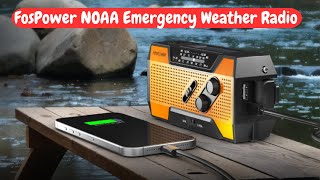 FosPower A1 Emergency Weather Radio Review | Best Solar Hand Crank NOAA Survival Radio 2026