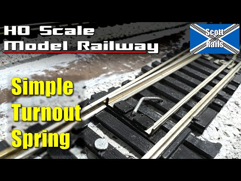 How To Make A Simple And Cheap Turnout Spring For Your Model Railroad Track
