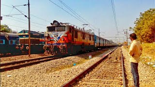 preview picture of video '[ 350 Subs Special ] : Madly Honking BZA WAG5 Rips Through Ghatkesar with 18646 EastCoast Express !!'