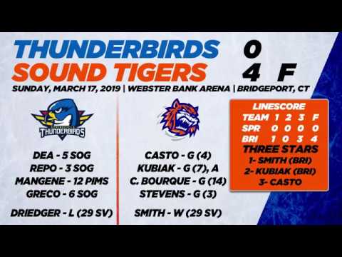 Thunderbirds vs. Sound Tigers | Mar. 17, 2019