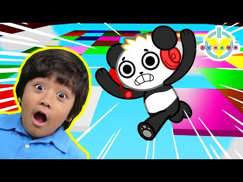 RYAN THROWS A BLOCK PARTY IN ROBLOX! Let's Play Roblox Block Party with Combo Panda