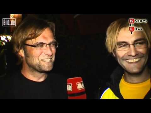 Matze Knop als Kloppo trifft Jürgen Klopp bei der Meisterfeier