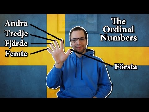Learn Swedish | Ordinal numbers | Lesson 9