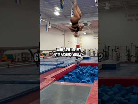 WHO GAVE ME MY GYMNASTICS SKILLS? #shorts