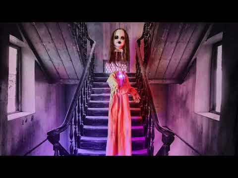 Haunted Hill Farm 2023 Blythe the Floating, Talking Zombie Girl Animatronic