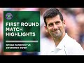 Novak Djokovic vs Soonwoo Kwon | First Round Highlights | Wimbledon 2022