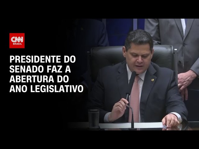 Veja íntegra do discurso de Alcolumbre na abertura do ano Legislativo | CNN 360°