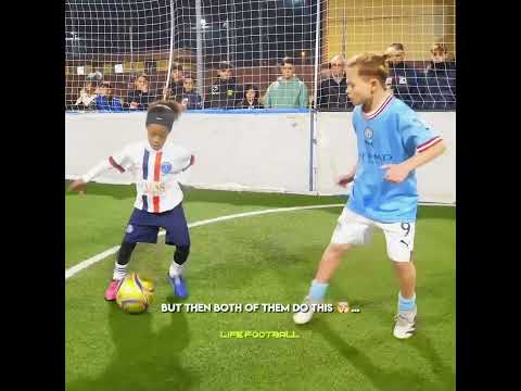 Mini Ronaldinho Plays Against Kid Haaland🥶☠️ 