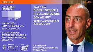Youtube: Digital Speech | AZIMUT A SOSTEGNO DI AZIENDE E CFO | Financial Forum 2021