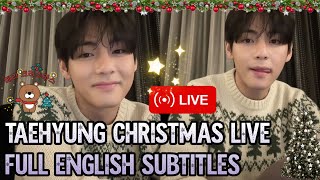 Download lagu 🎄🌟 Taehyung Christmas Live Full English Subtitles BTS V Christmas Live Today mp3