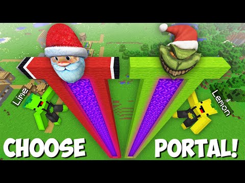 Ultimate Christmas Portal: Santa VS Grinch in Lemon Craft!